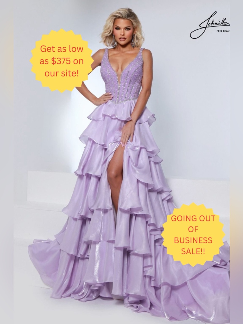 Johnathan Kayne 3309 (Lilac) Size 12 BRAND NEW 2026 COLLECTION!